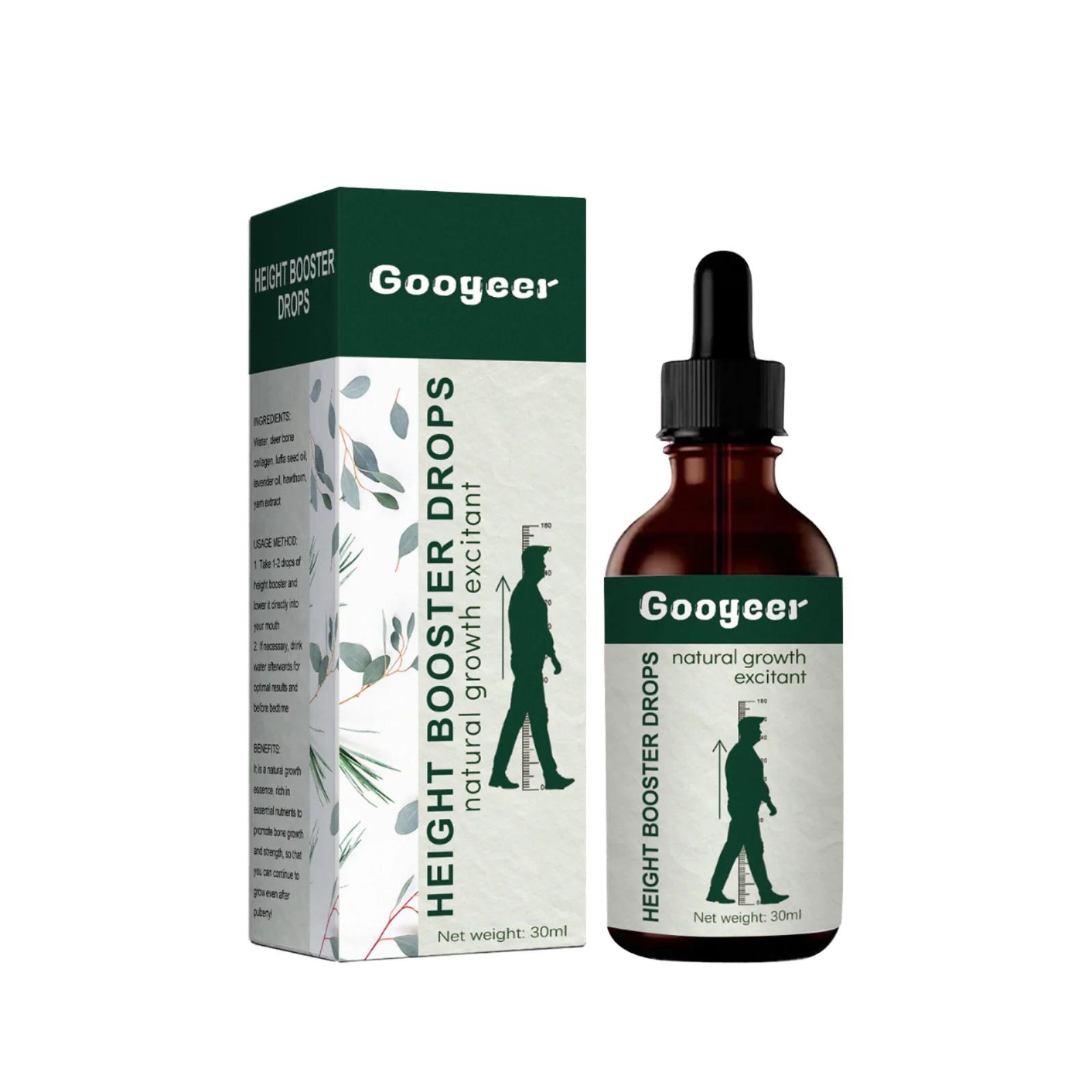 Essential Oil for Height Increase and Bone Growth Whitening Foot Soothing Herbal Massage Oil