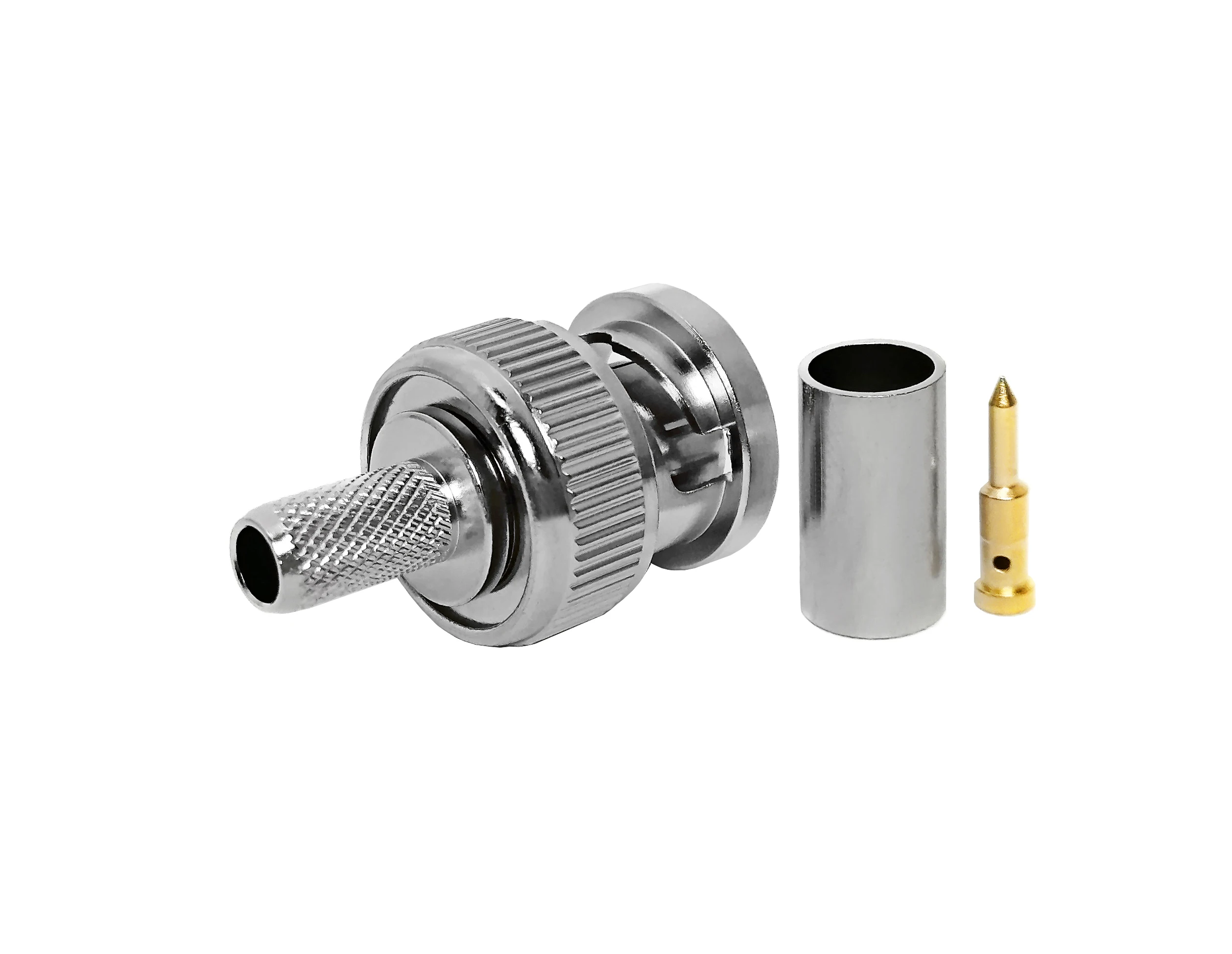 75ohm RF BNC Male Coaxial Crimping RG179 RG316 RG8X RF-5 H1000 Cable Connector details