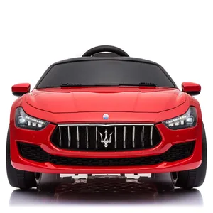Licensed Maserati Ghibli Style 12V Ride on Car Manual With Painting Red Remote-Controlled Battery-Powered Features for 2-7 Years