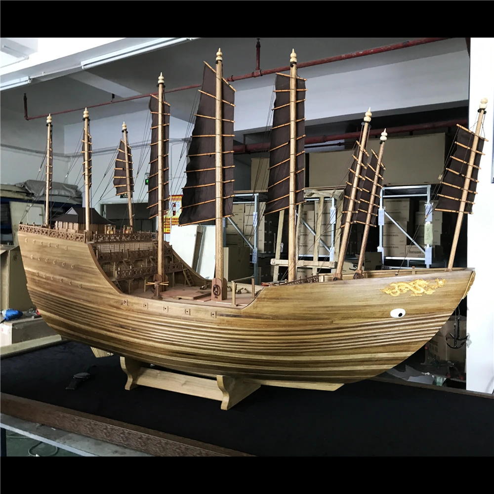 100cm  zhenghe Treasure ship model sailboat  ship model gifts sailboat ship model O.A.S shipmodel