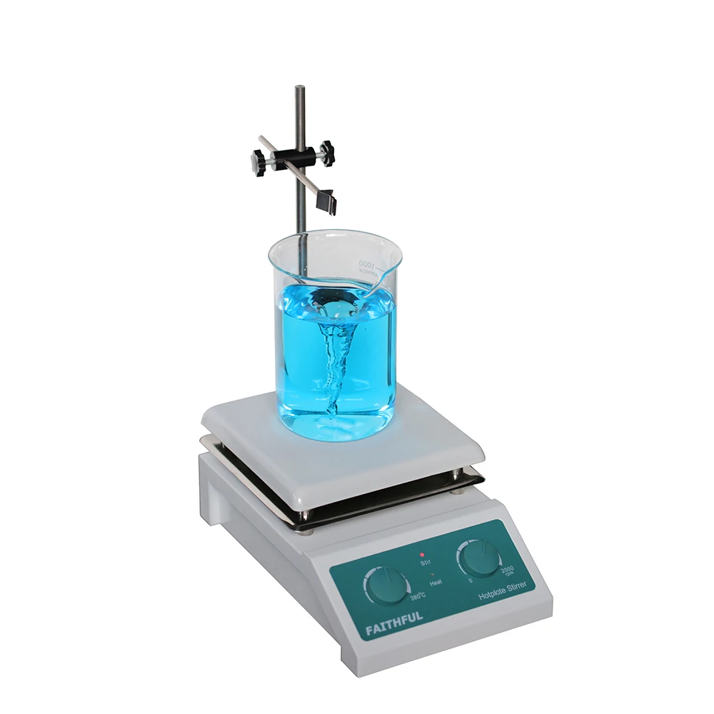 4E's Scientific Lab Digital Magnetic Hot Plate Stirrer | LED Display with  Temperature | Large 20L Ceramic Hot Plate with Magnetic Stirrer |  50-1500RPM