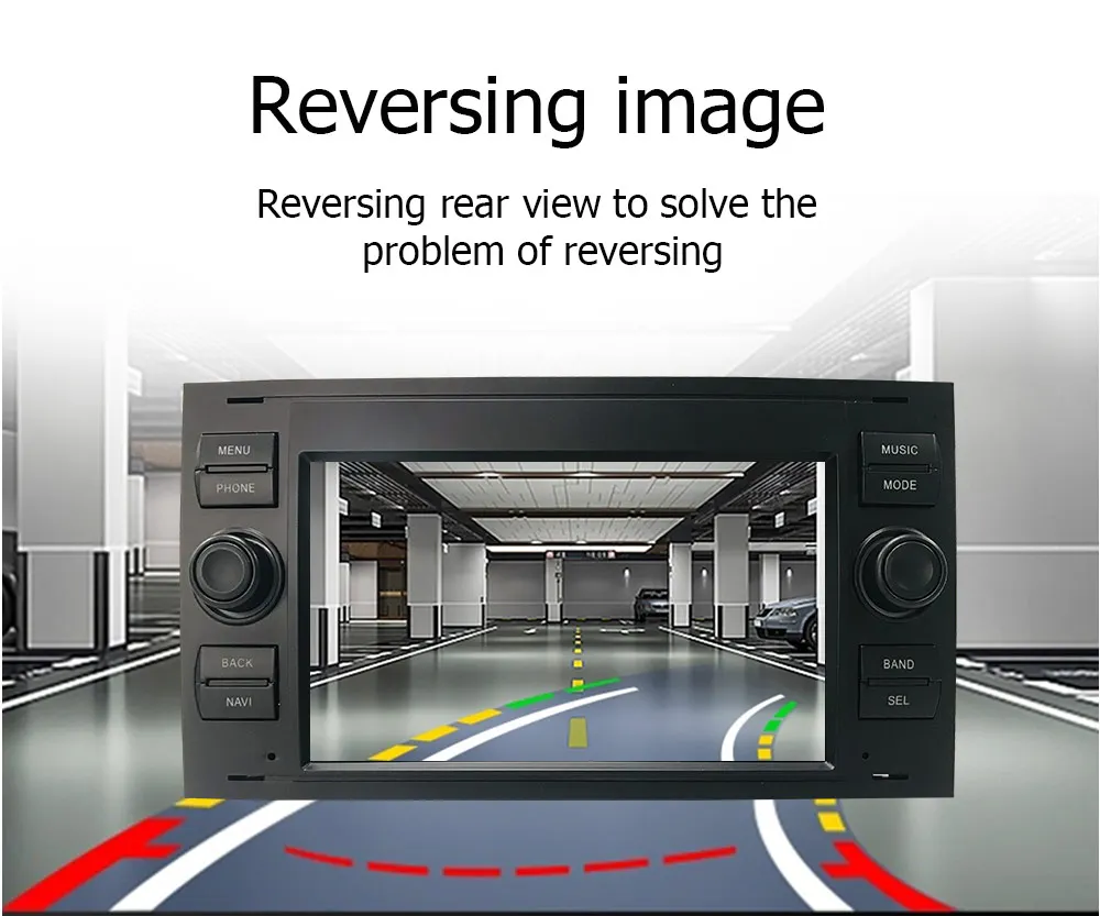 Android 11 2Din  Car Radio GPS Navigation Player for Ford Mondeo S-max Focus C-MAX Galaxy Fiesta with Wifi Bt Obt