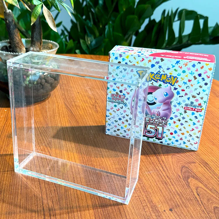 Pokemon Upc Protector Case Clear Magnetic Acrylic Display Case For 30  Japanese 151 Pokemon Card Bags - Teak Case Pokemon Card Case