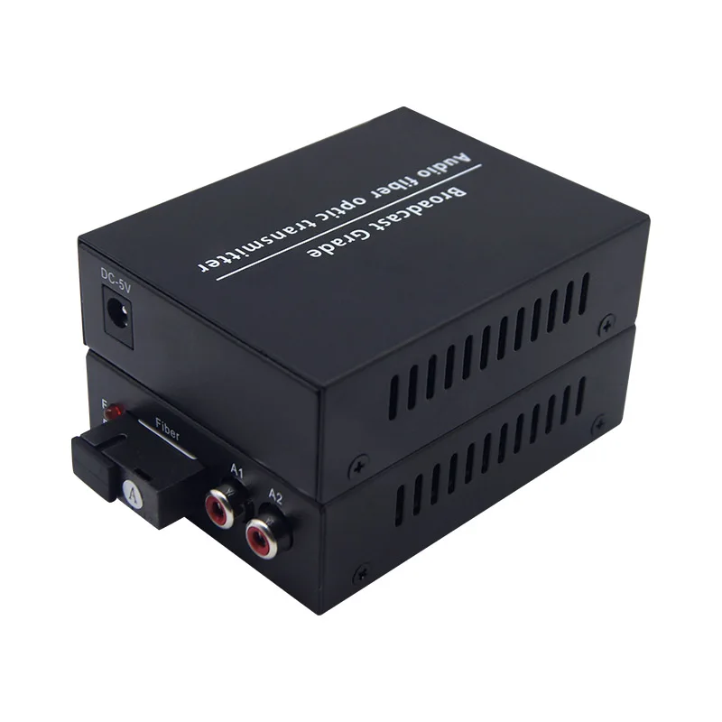 1-16 Channel RCA Audio to Fiber Converter Transmitter Receiver Kit over Single Mode Fiber up to 20km