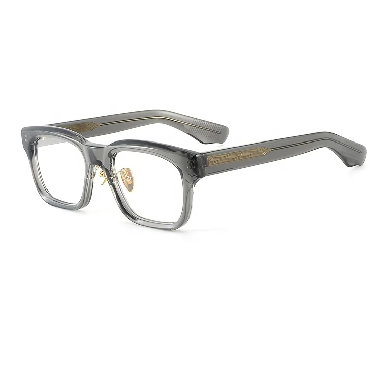 Transparent Reading Anti Blue Light Blocking Trendy Bio Acetate Optical Glasses Eyeglasses Frames
