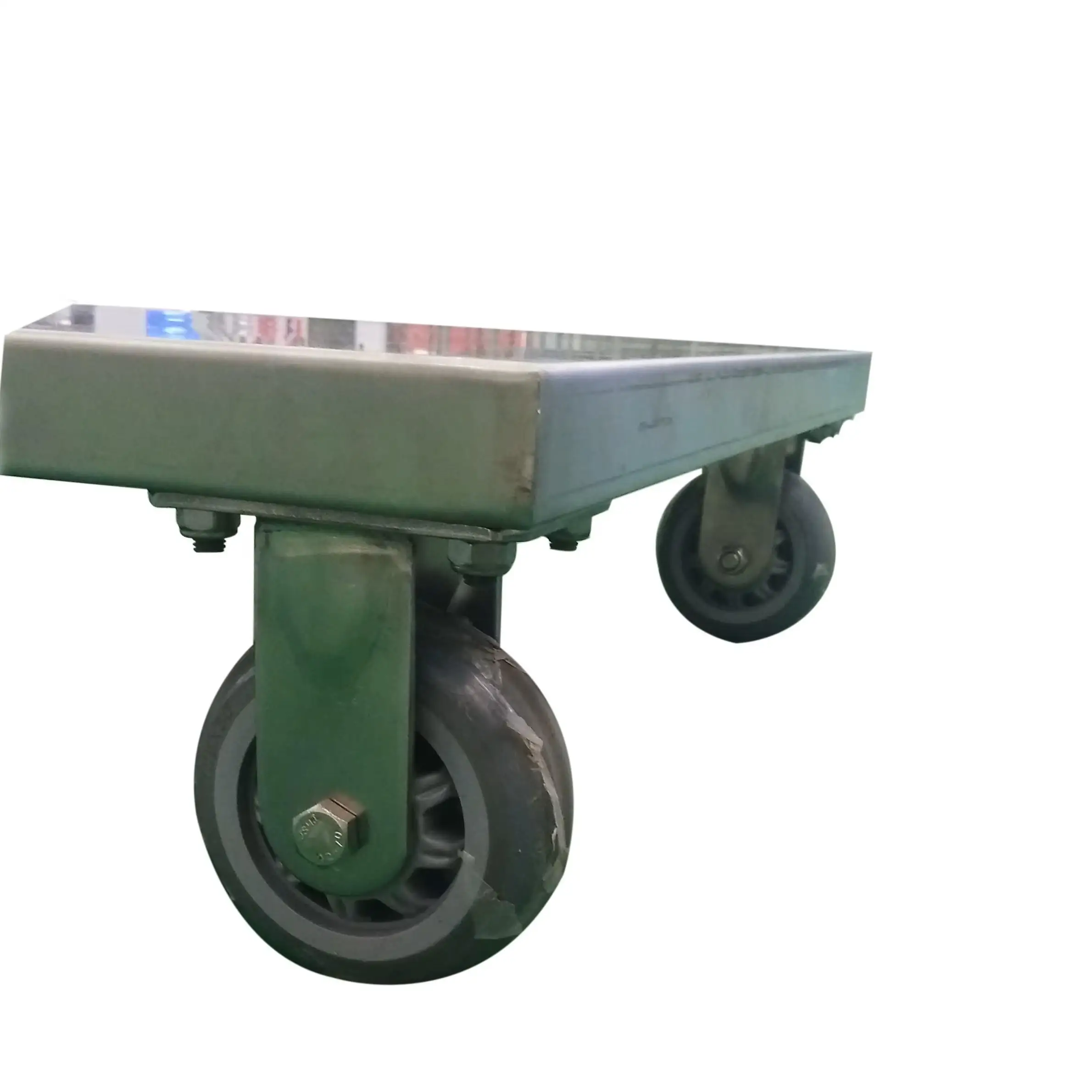 Custom Steel Demolition Warehouse Truck Heavy Duty Platform Trolley