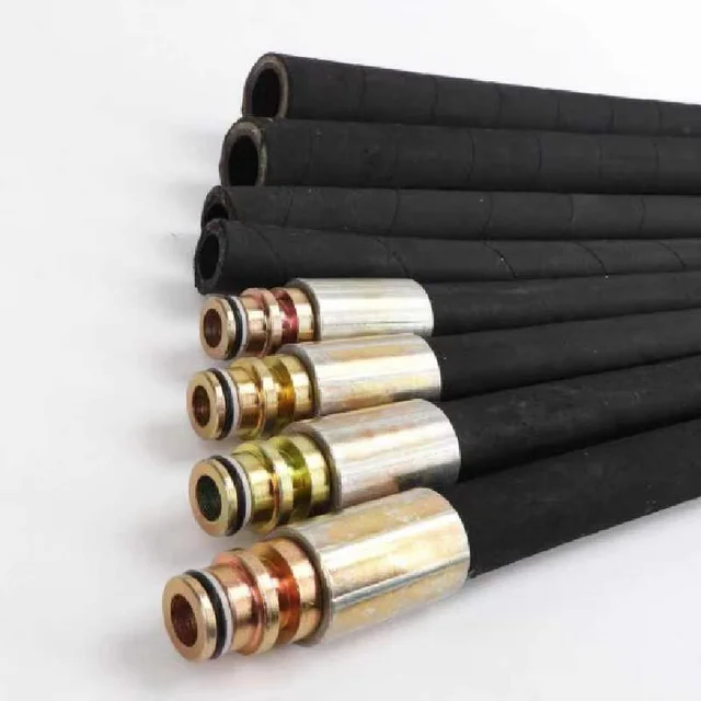 High Pressure Steel Wire Braided Hydraulic Flexible Hose Hydraulic Rubber Oil Hose Carry Hose Assembly