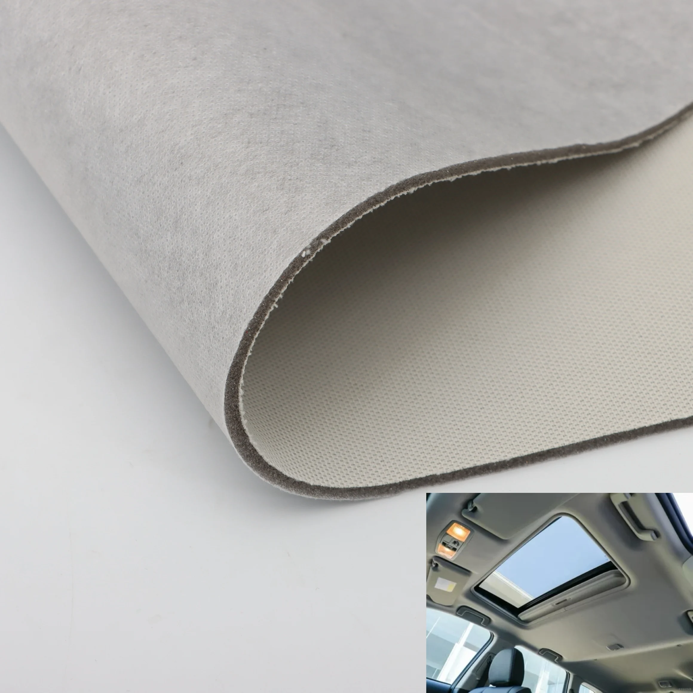 NEW Hot Sales Bilateral Waterproof Mesh Knit Fabric with Foam Laminated Nonwoven Fabric Used for Car Ceiling Fabric Composite