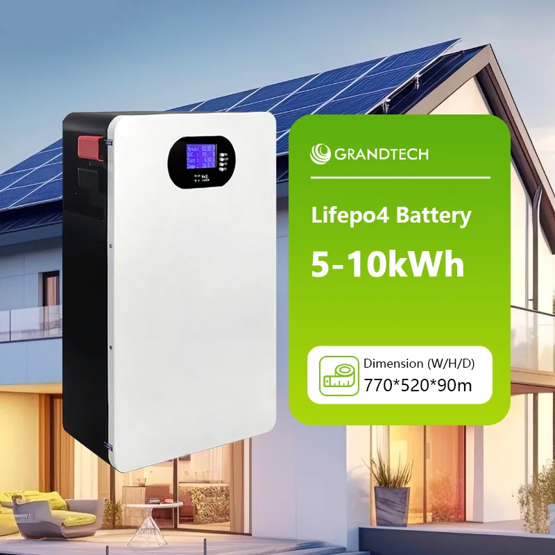 Grandtech 12 Bliain Acharra Grade a Cill 100Ah 200Ah 280Ah 314Ah 5kWh 10kWh 15kWh 48V LiFePO4 Bataireacht PowerWall Bataire Gréine