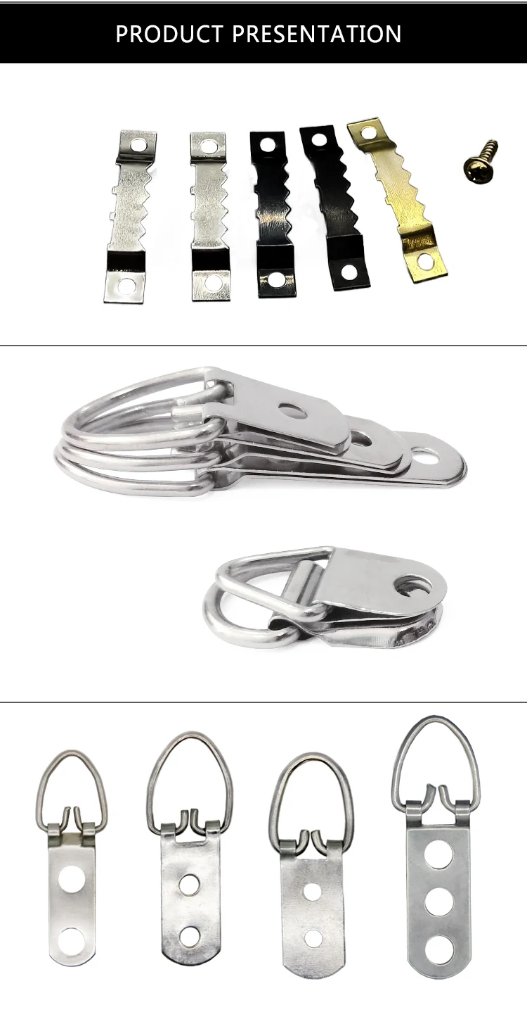Wholesale D Rings Decor Picture Frames Hanger Hooks Universal Strong