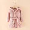 Flannel bathrobe leather powder
