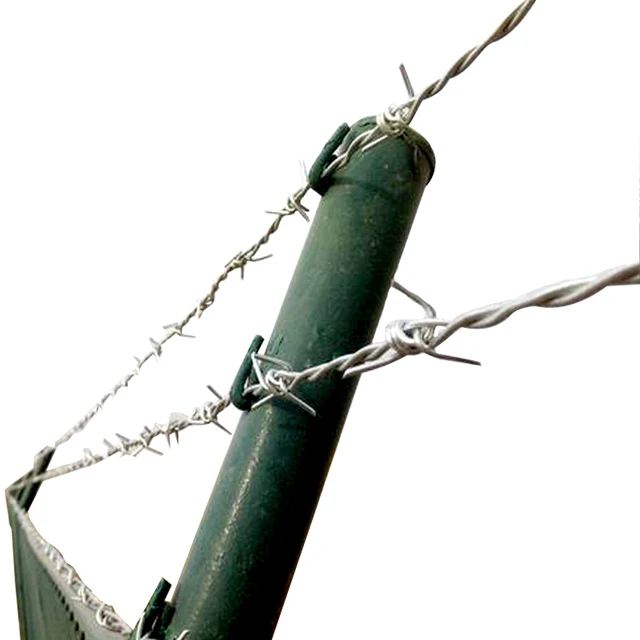 Whirlwind shaped double line reverse twist hot-dip galvanized barbed wire fence prison orchard manor fence