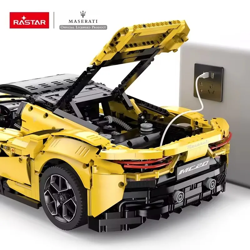 RASTAR 93510 93500 3457pc Maserati MC20 Sports Car Building Block Toy Technical Hypercar Racing Brick Model Bricks Toys for Kids