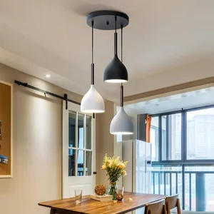 JACKSUN Nordic Modern Simple Pendant Light Warm White Minimalist Pendant Lights for Dining Room Home Pendant Lamp