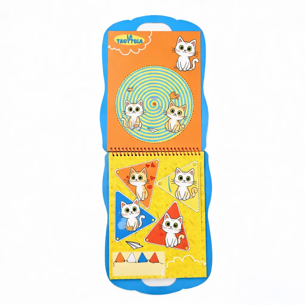 product portable handle sticker stencil activity book paper pp educational play set for kids early learning fine motor skill development-8