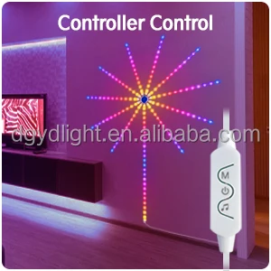 Fireworks Lights LED Strip Music Sound Sykey Chaindecoration Batterykeyring Home Decoration 90 80 WS2812B ABS 5V IP20 Customized