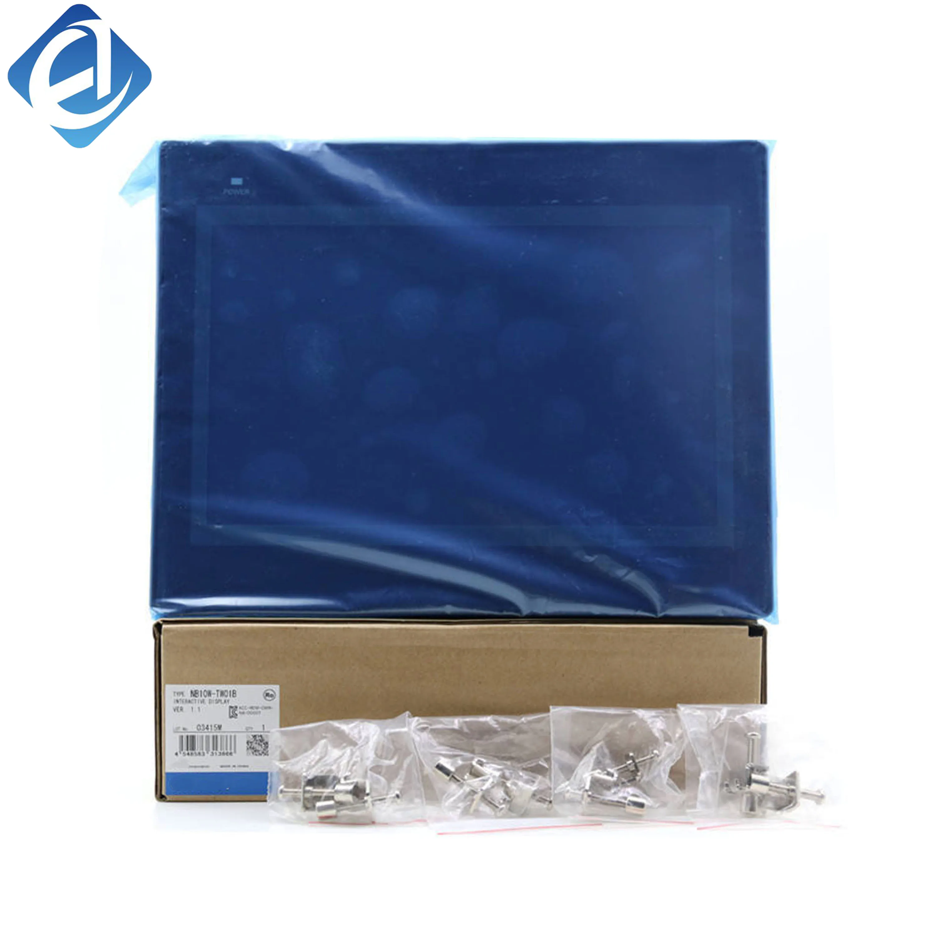 New Original NB10W-TW01B Omron NB series HMI touch screen, designed for real-time data monitoring, parameter setting and manual operation control in industrial automation systems.