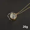 Chaîne dorée de 25 mm de diamètre intérieur et surface convexe.