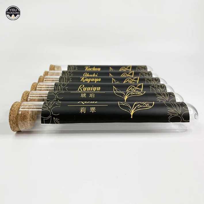 Прозрачная пластиковая пробирка с пробкой разных размеров