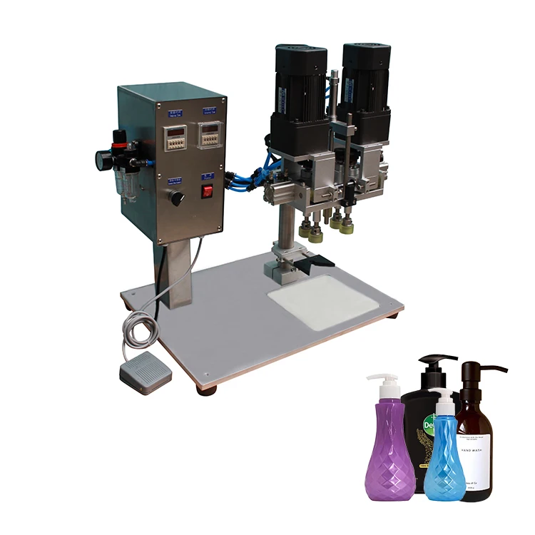 Стеклянные бутылки полуавтоматическая укупорочная машина для дезинфицирующего средства гель мытья