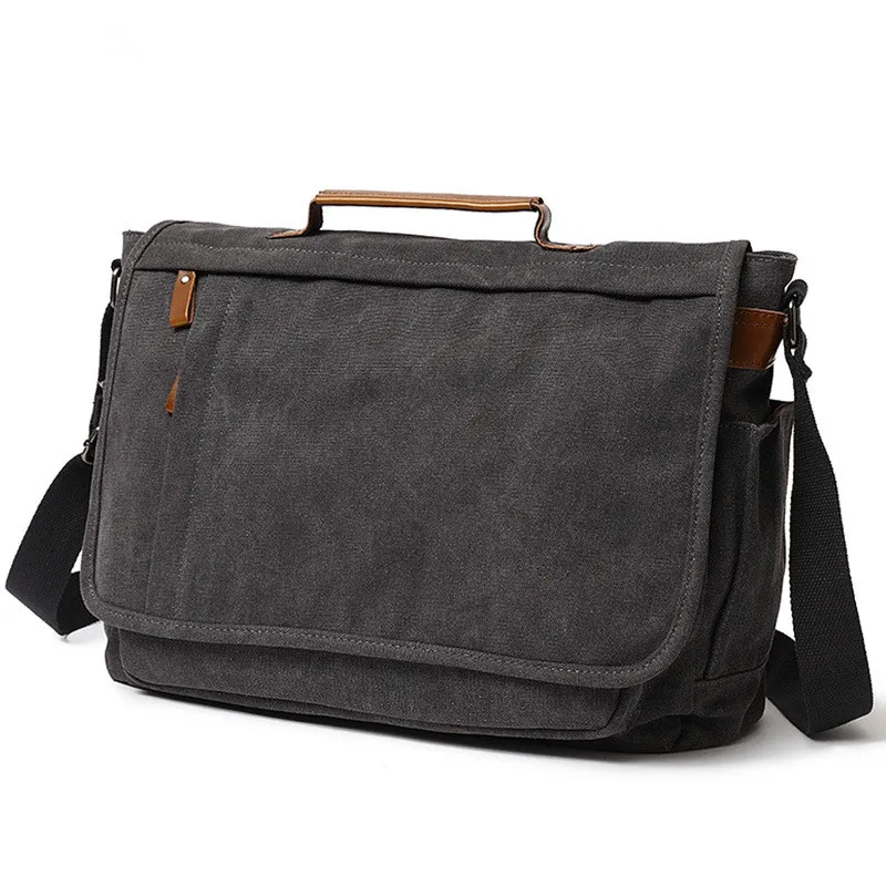 Mens Canvas Sling Crossbody Shoulder Messenger Bag