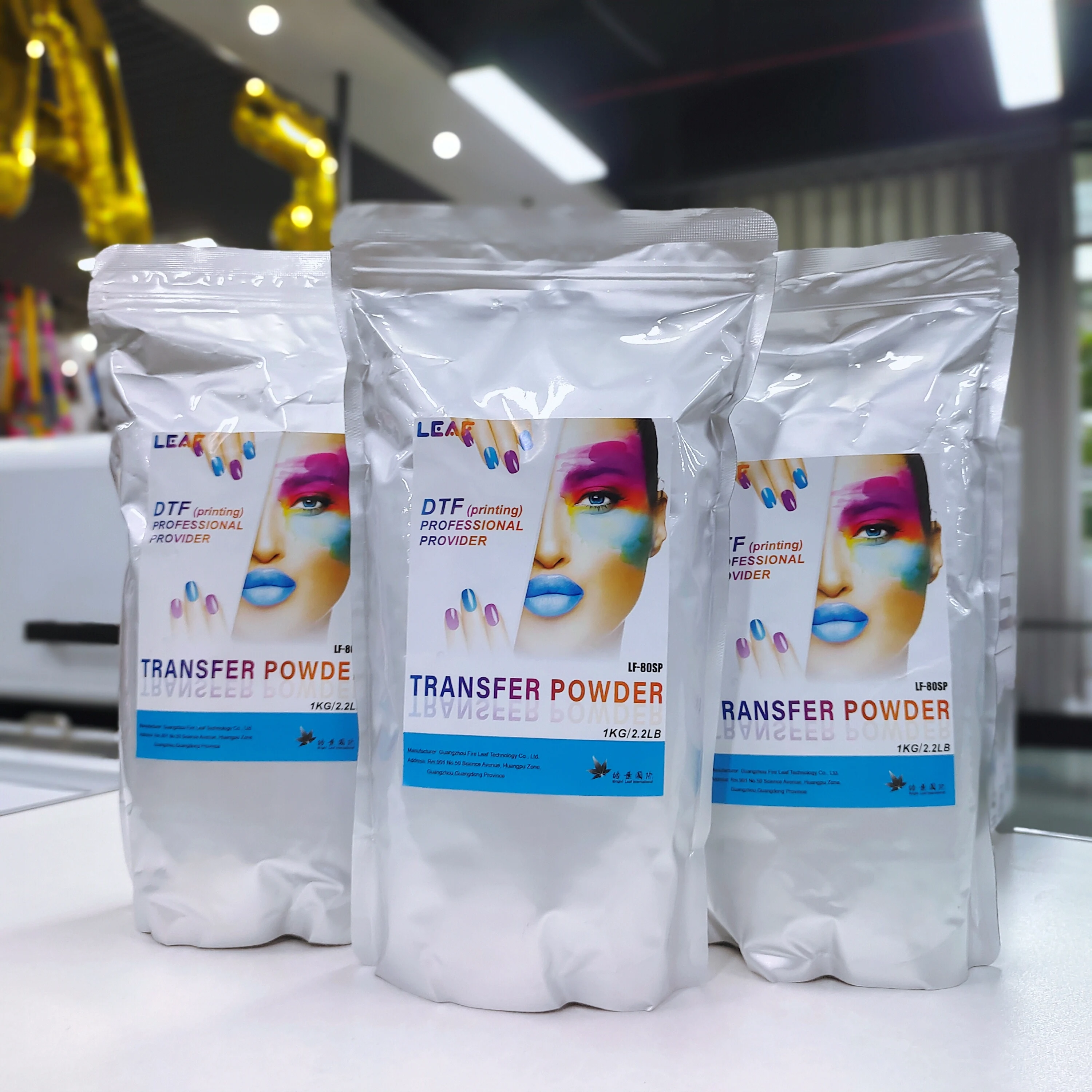100 G DTF Powder White Digital Transfer Hot Melt Adhesive - Waterproof Digital Transfer Powder - DTF Hot