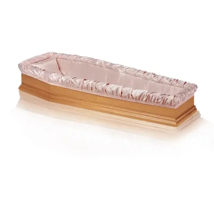 SL24 Funeral Textile Satin Fabric Casket Accessories Interior Decoration Coffin Interior and Pillow Set