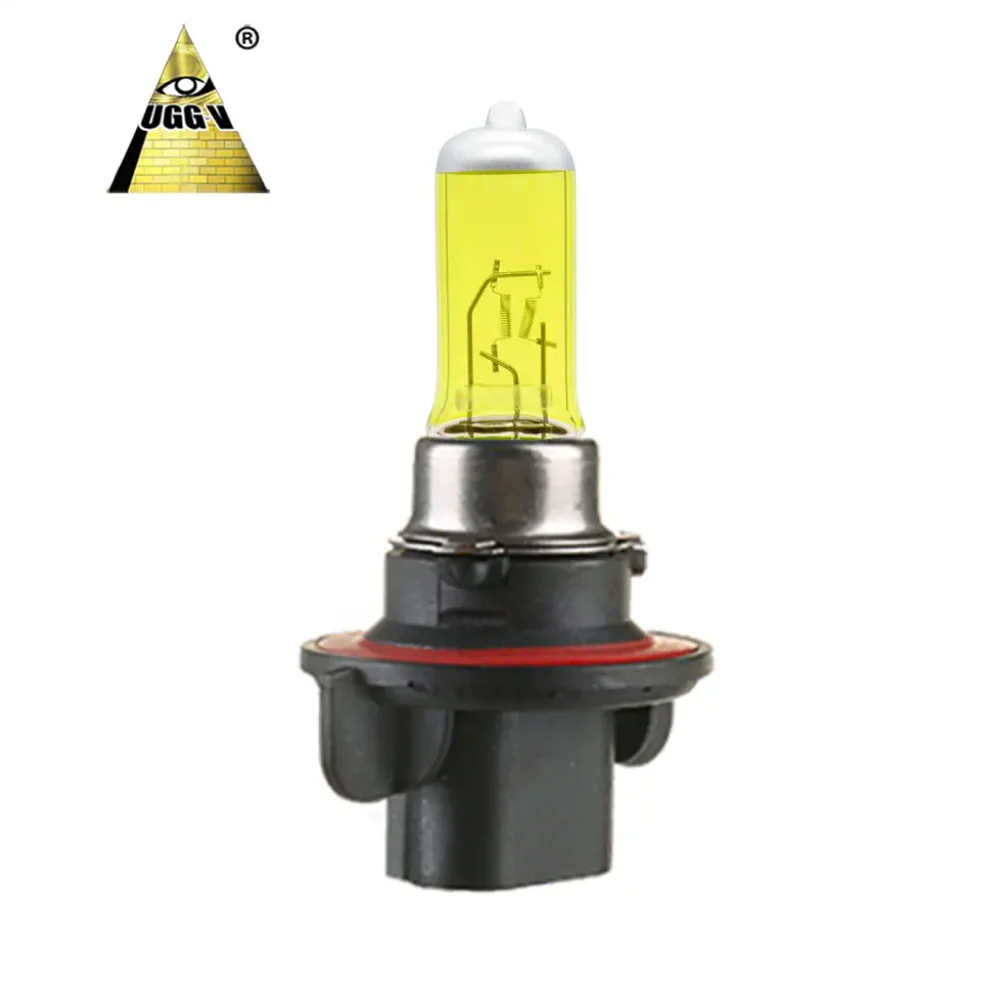 H13 Bulb Automobile 12V Car Headlight Yellow White Hod Halogen Auxiliary Lamp Emergency