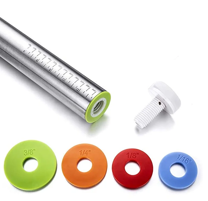 Новые товары для домашнего использования Инструменты выпечки из нержавеющей стали регулируемая силиконовая Скалка с