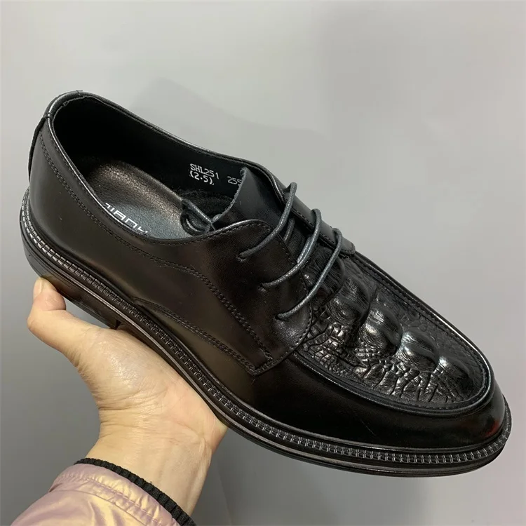 M5301 Used Shoes Factory Wholesale Leather Dress Shoes Warm For Men