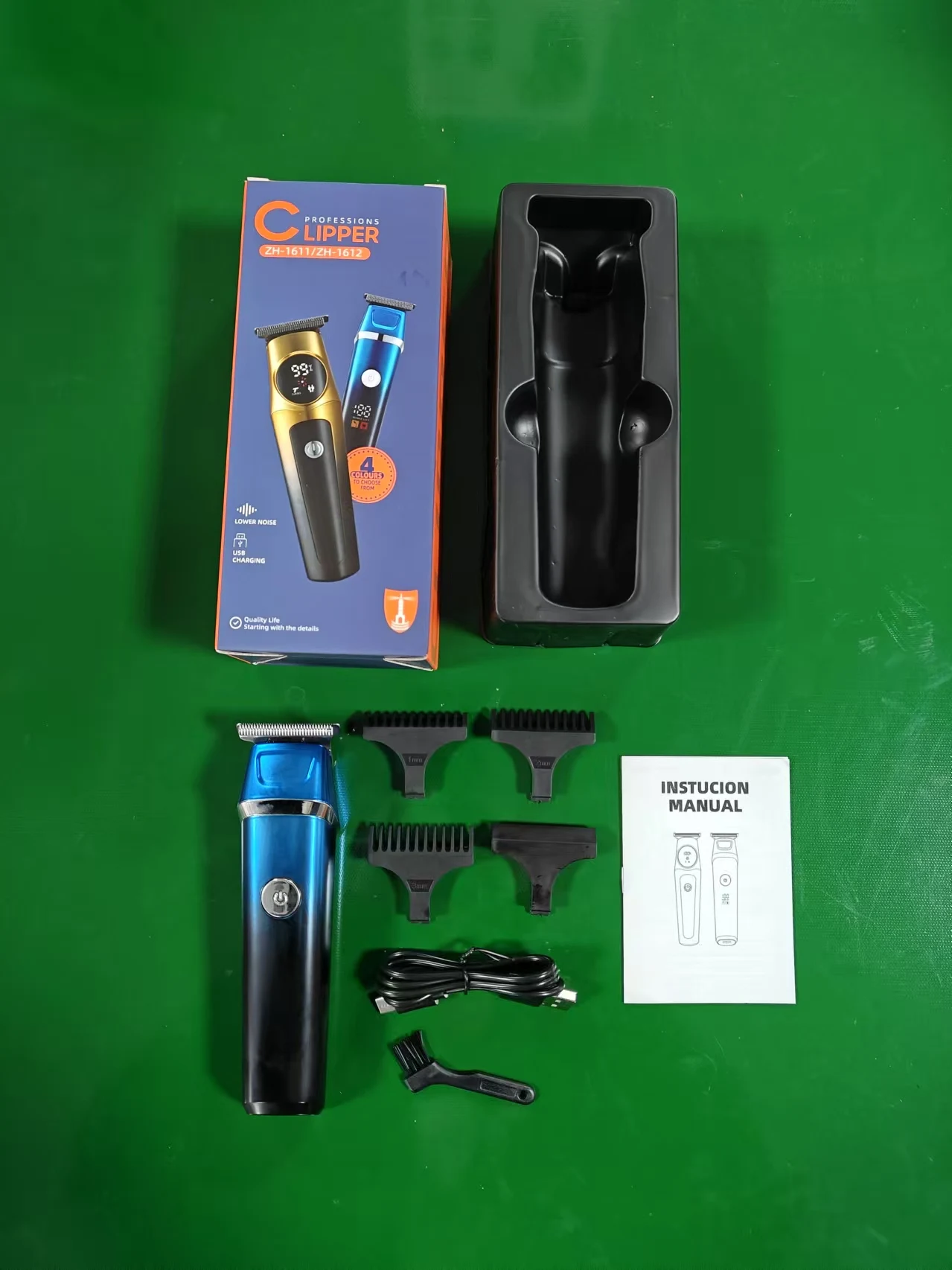 Professional Rechargeable Electric Hair for Clipper with Adjustable Blade Head Household and Hotel Use English Operating manufacture