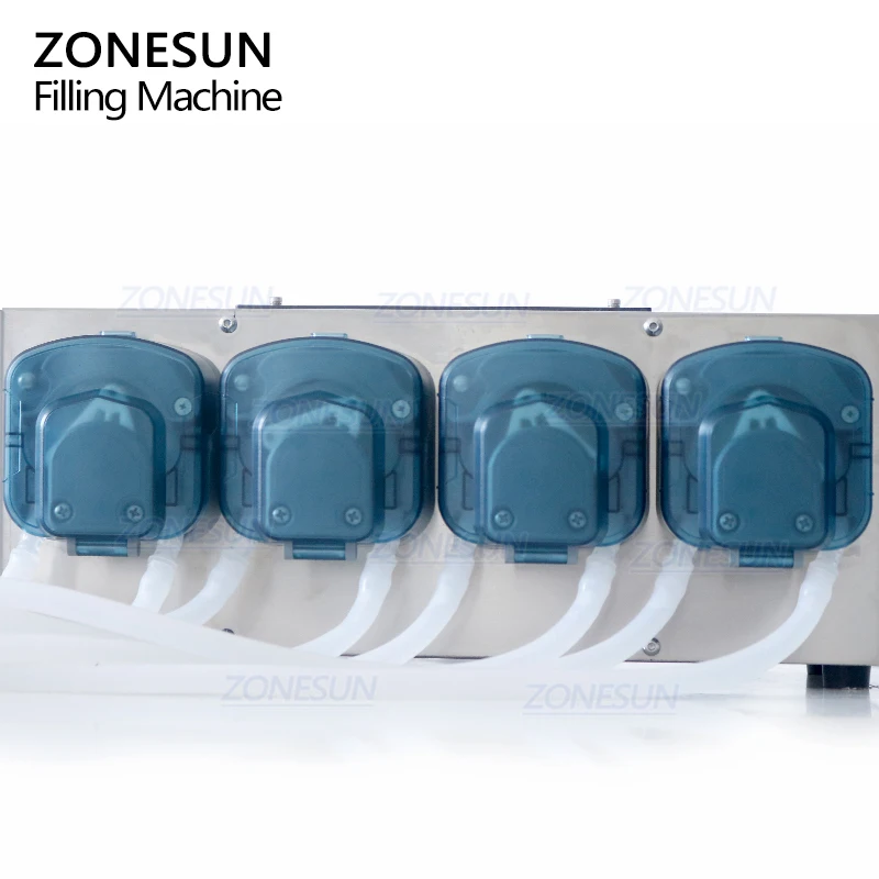 ZONESUN ZS-DTPP100C4 Peristaltic Pump Small Bottle Vial Essential Oil Perfume Eyedrops Liquid Filling Machine With Conveyor - Image 3