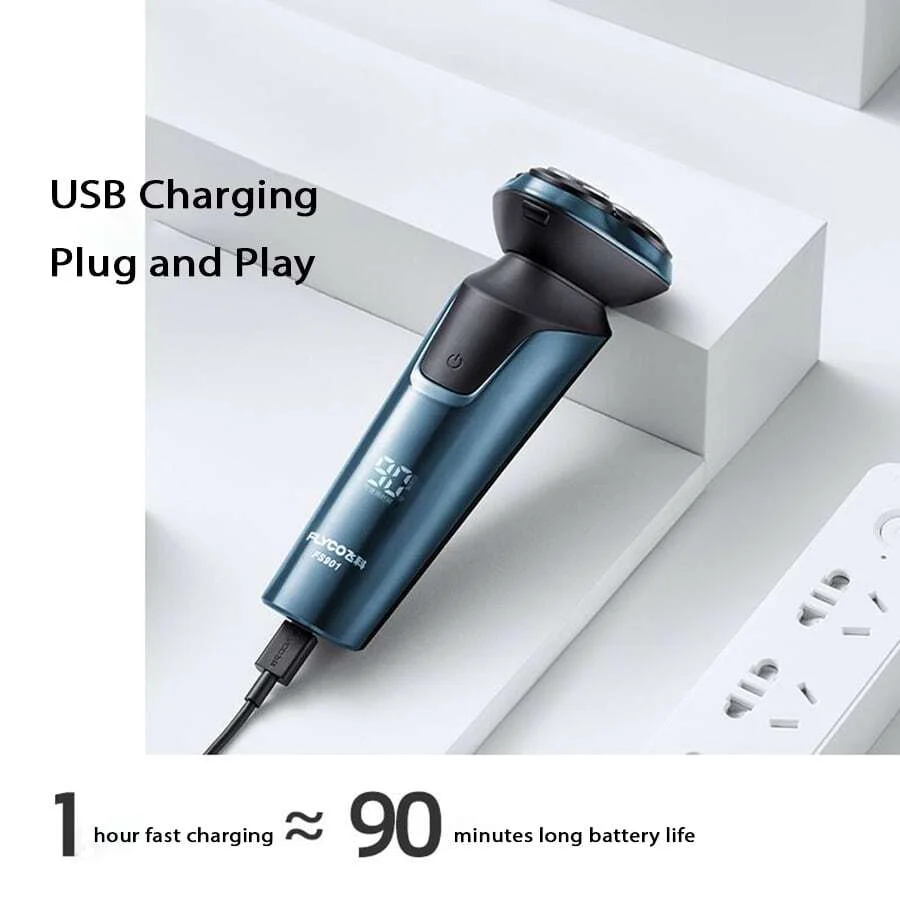 3D Floating Head Men's Shaving Razor Cordless Electric Shaver USB Rechargeable Mini Shaving Beard Machine