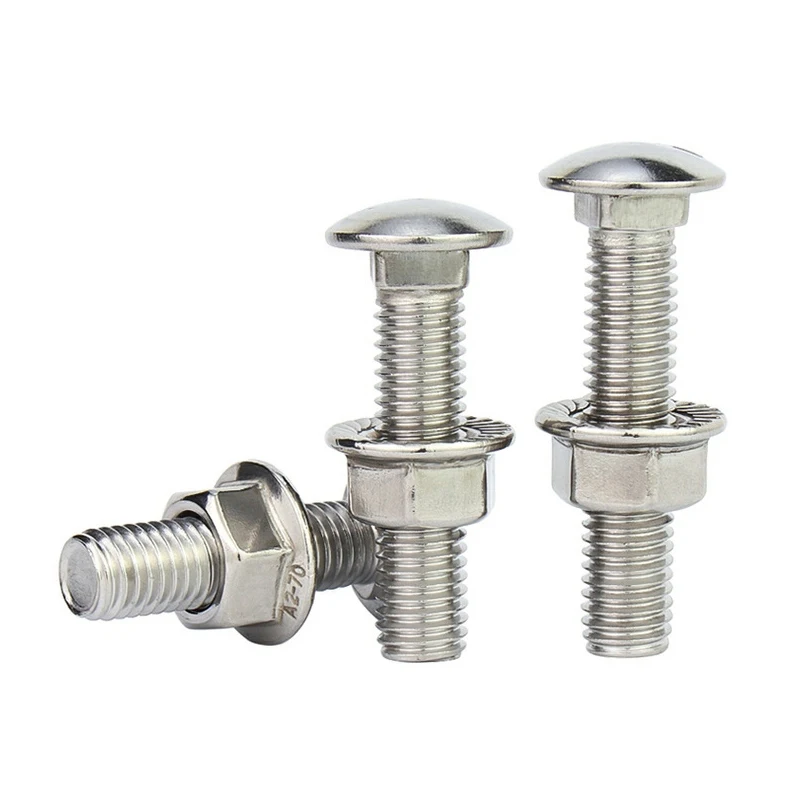 Stainless Steel Ss304 Ss316 Ss316l A2 A4 Carriage Bolts With Flange ...