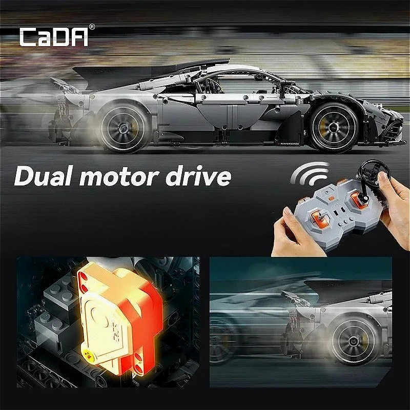 Cada C61503W MOC City 1:8 Big High-Tech Sport Car Super Racing Car Model Kit Bricks for Adult Gifts 3295pcs Building Blocks Sets