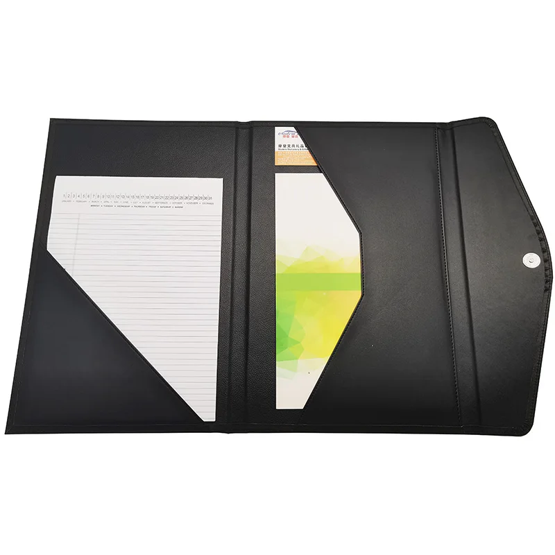 Modern Qiu File A4 Conference Presentation Folder Pu Faux Leather ...