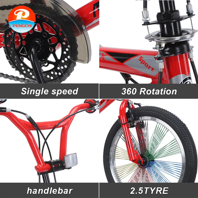 Chinese Factory Direct Sales of High Carbon Steel Material Bmx Scooter 20 Inch Adult Freestyle Stunt Bike Bmx Freestyle Bike