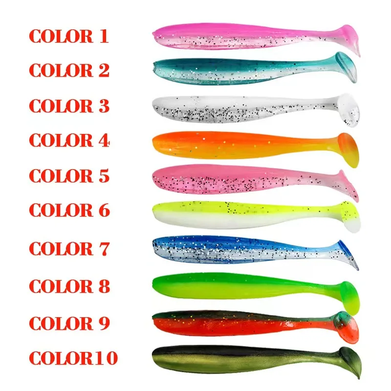 Byloo 80mm 3.5g Paddle Tail Soft Plastic Fishing Lure Soft Fishing Lure