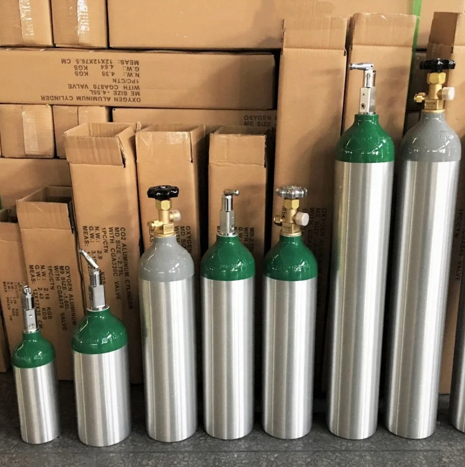 Aluminium Gas Cylinder 40l 50 Lb Co2 Cylinder With Siphon Tube And ...