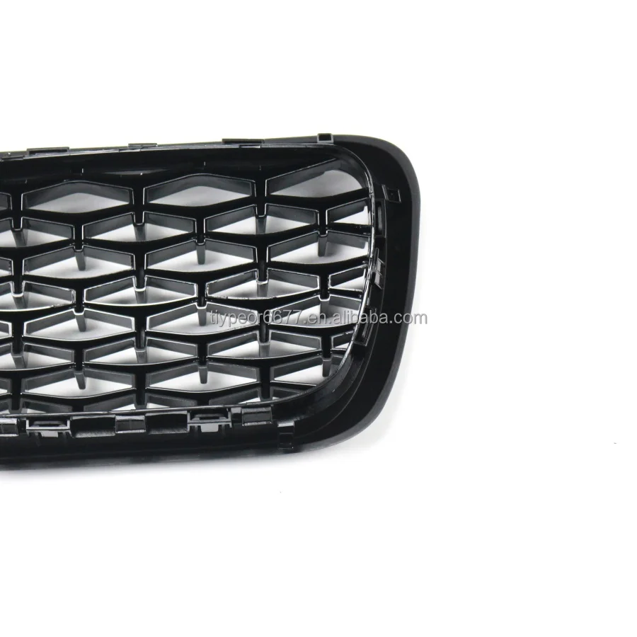 product tiypeor diamond style car replacement front bumper grille abs black grill for bmw 3 series e36 1997 1998 1999-7