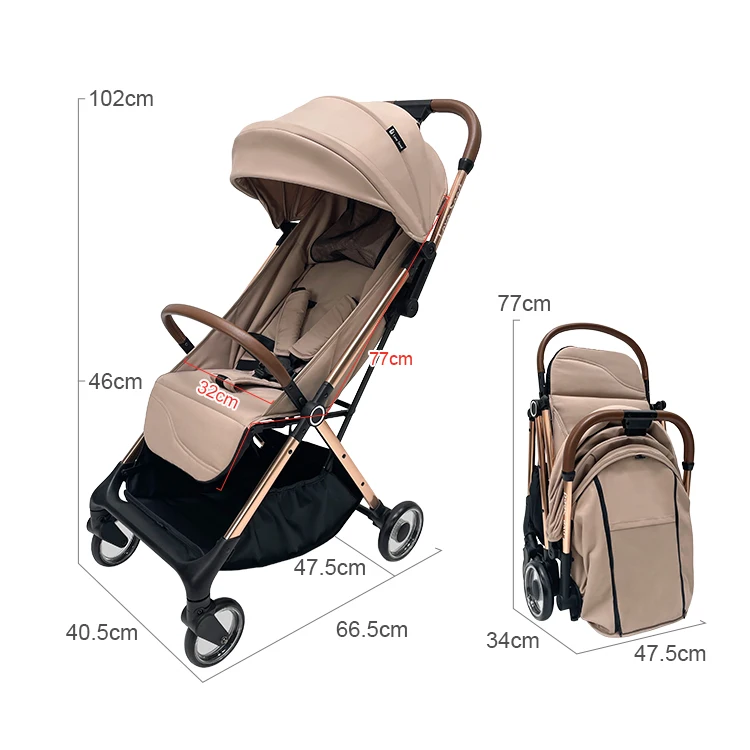 Camo Comfort Baby Stroller – Foldable & Lightweight Pram with Storage Basket