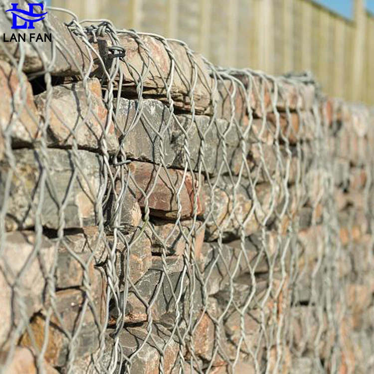 Galvanized Hexagonal Wire Mesh Gabion Box Metal Iron Wire Mesh Gabion