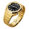 Gold Case+Stainless Steel Gold Band