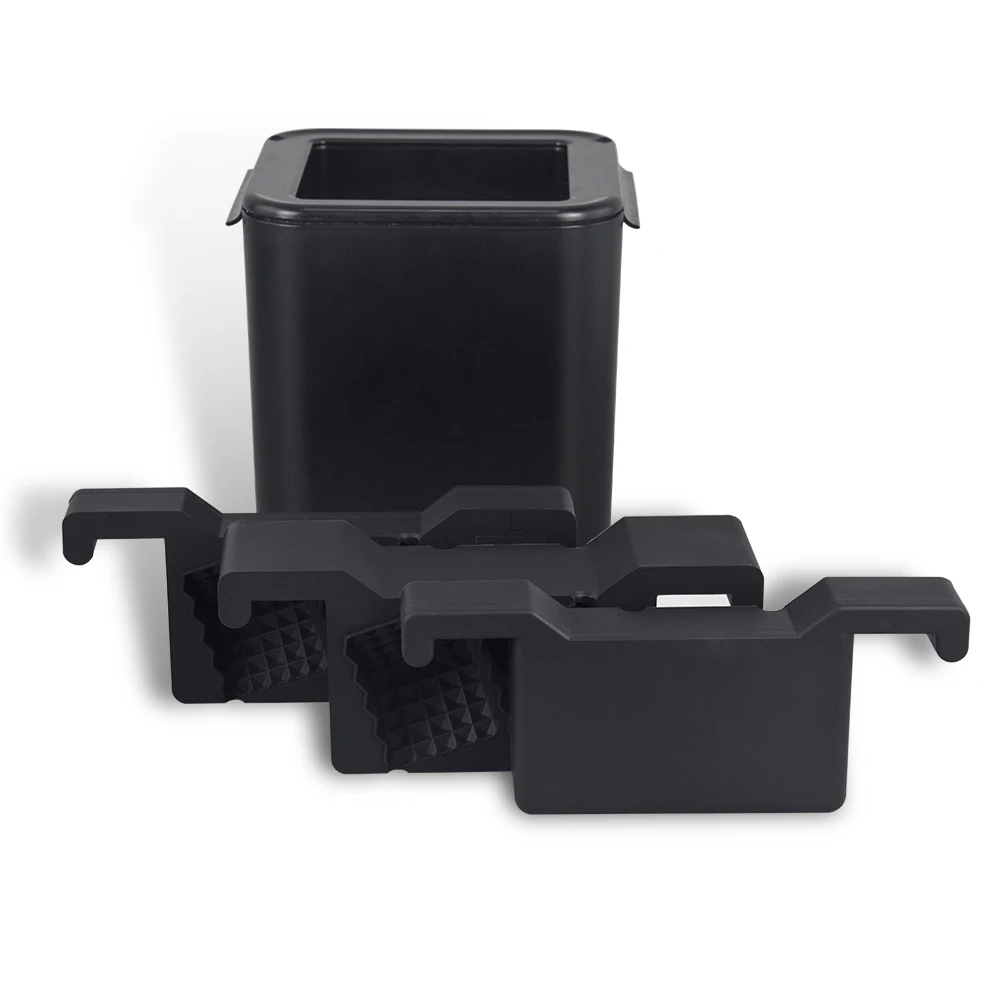 Multiple Side Clear Ice Cube Prism Shaped Clear Ice Cube Maker Mold 4 Cavity Clear Ice Cube Tray With Stock Black Box