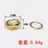 12mm rounded eyelet gold