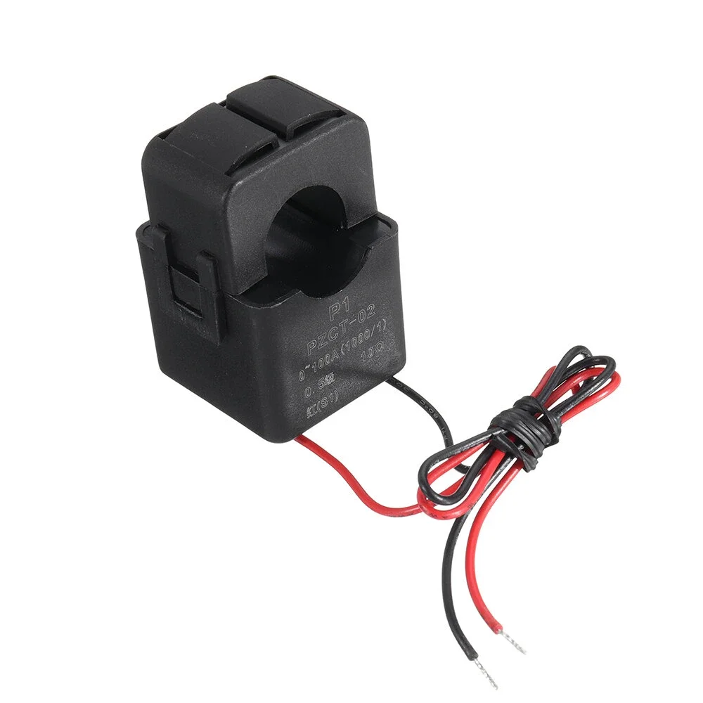PZEM-004T Communicatiemodule voor prestatiebewaking met behuizing pc- software tegeninductor voor het meten van wisselspanning, stroom, actief vermogen en frequentie (100A CT