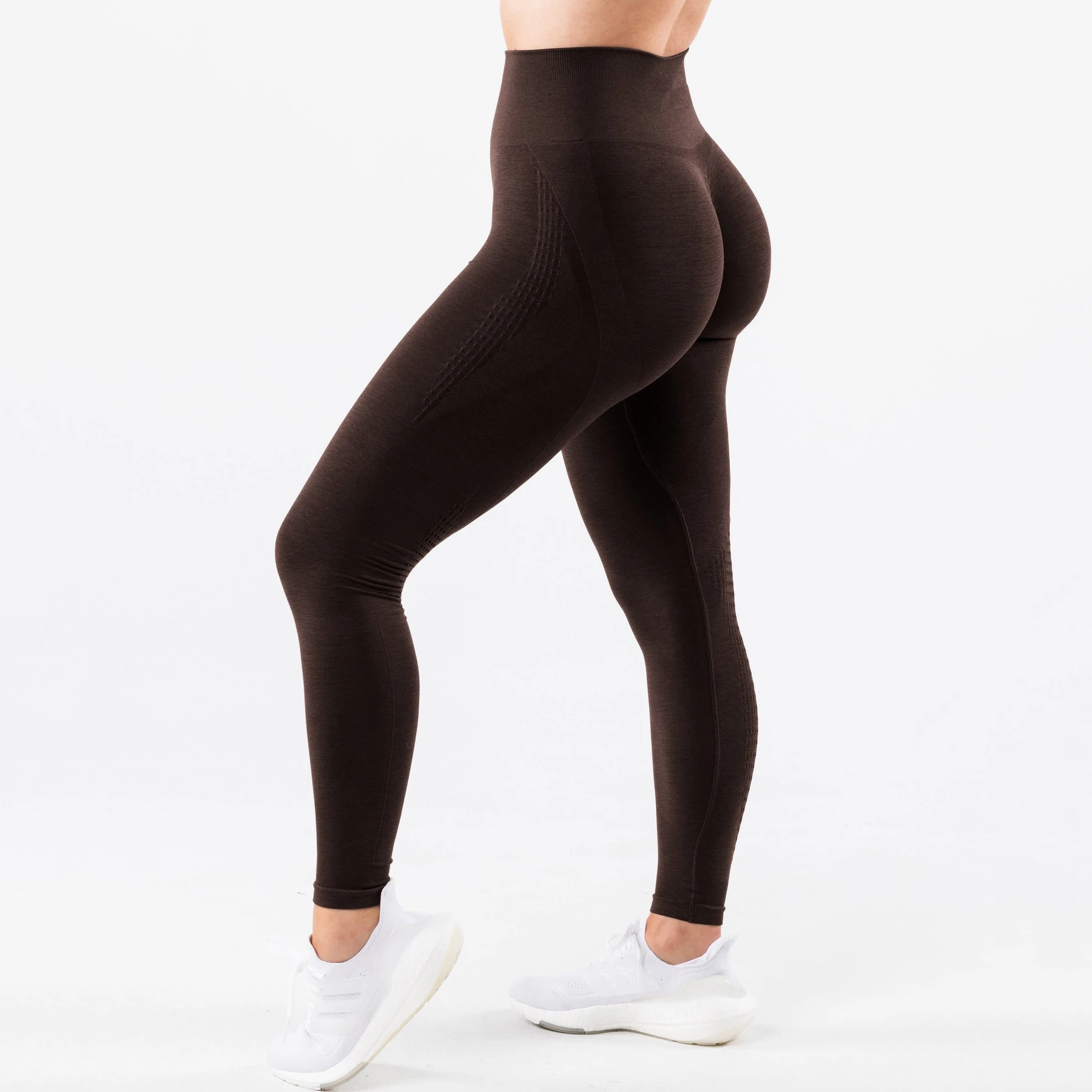 Women High Waist Stretchy Quick Dry Scrunch Back Seamless Yoga Legging ...