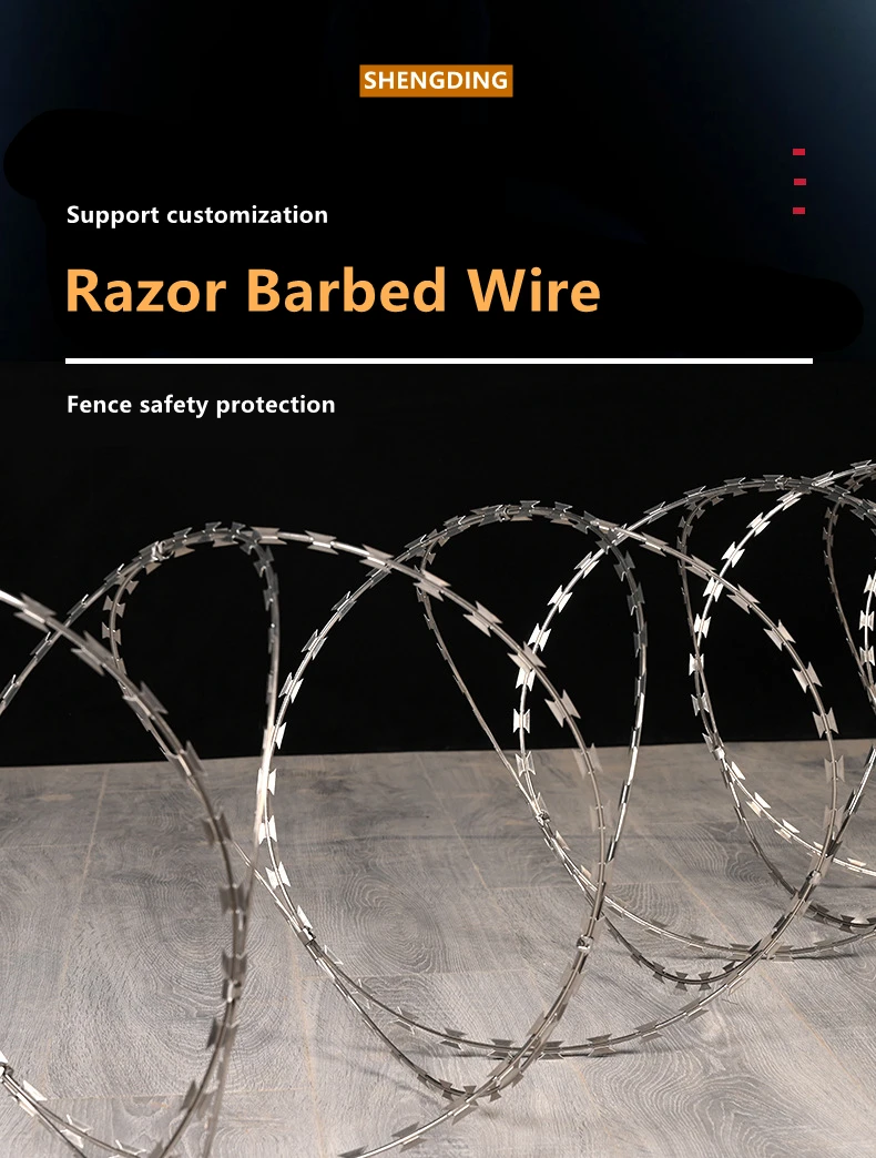 Stainless Steel Razor Wire Prices Concertina Razor Blade Barbed Wire