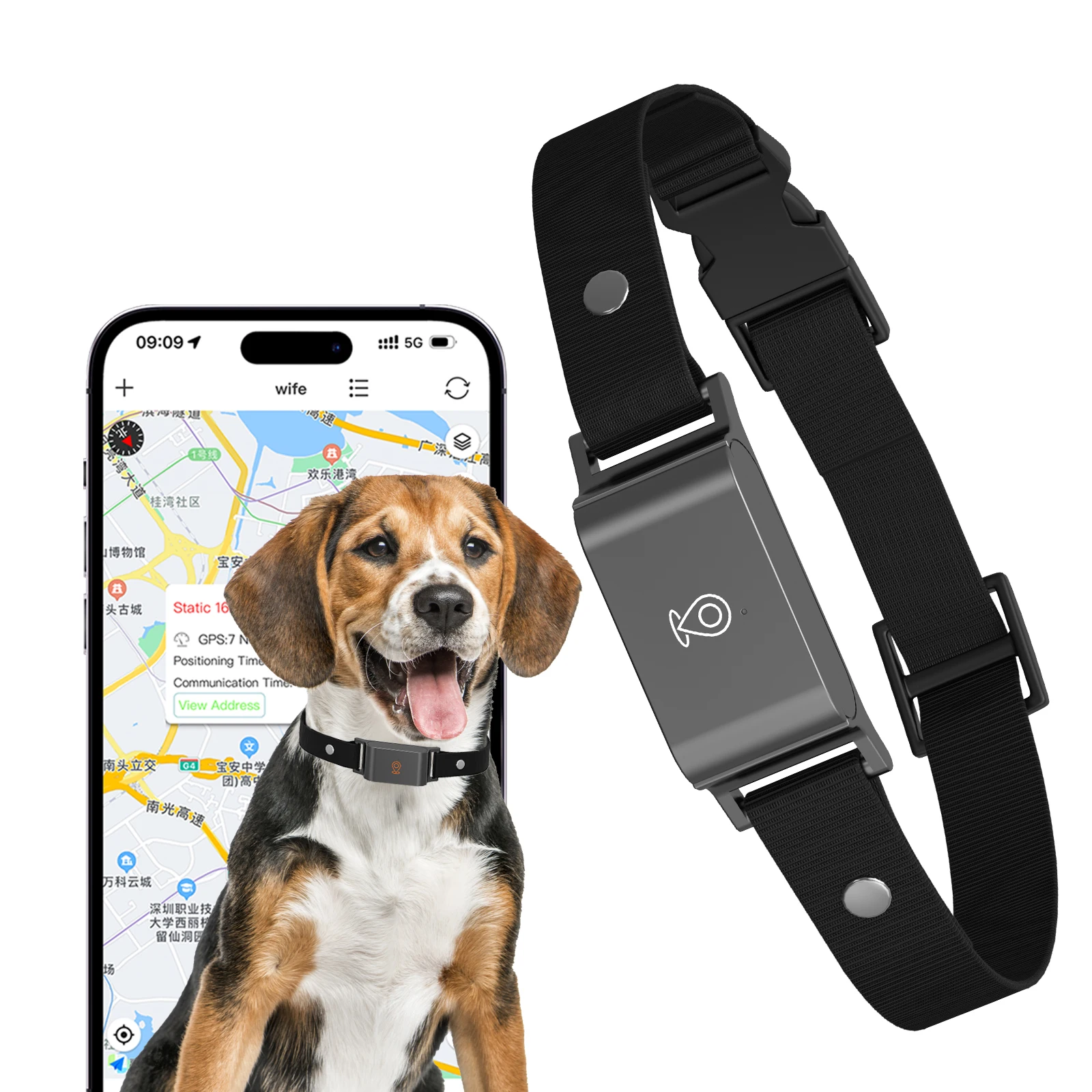 Gps Tracking Device for Pet 4G Dog Cat Wireless GPS Collar Tracker  Waterproof Locator Animal Finder