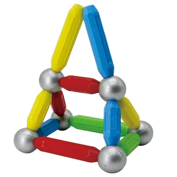 Ensemble De Construction Magn?�tique,36 Pi?�ces,B?�ton Magn?�tique Et Boules,Ensemble De Jouets Pour 